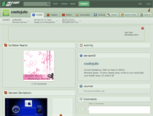 Tablet Screenshot of cooliojulio.deviantart.com