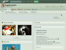 Tablet Screenshot of forgotten-hearts.deviantart.com