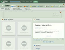 Tablet Screenshot of hargou.deviantart.com