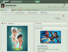 Tablet Screenshot of juananibalcanto.deviantart.com