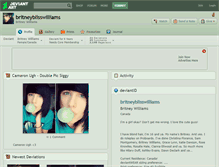 Tablet Screenshot of britneyblisswilliams.deviantart.com