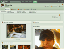 Tablet Screenshot of chimpyjay.deviantart.com