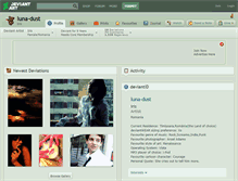 Tablet Screenshot of luna-dust.deviantart.com