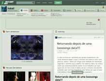 Tablet Screenshot of kaball.deviantart.com