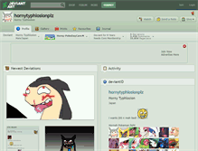 Tablet Screenshot of hornytyphlosionplz.deviantart.com