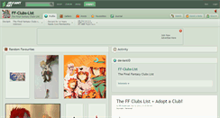 Desktop Screenshot of ff-clubs-list.deviantart.com