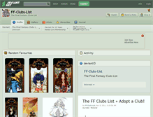 Tablet Screenshot of ff-clubs-list.deviantart.com