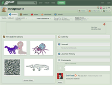 Tablet Screenshot of metagross111.deviantart.com