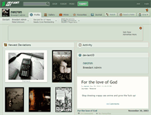 Tablet Screenshot of necron.deviantart.com