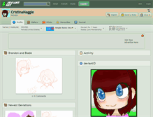 Tablet Screenshot of cristinamaggie.deviantart.com