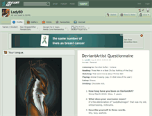 Tablet Screenshot of ladybd.deviantart.com