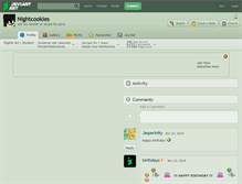 Tablet Screenshot of nightcookies.deviantart.com