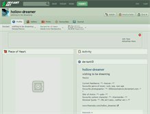Tablet Screenshot of hollow-dreamer.deviantart.com