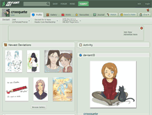 Tablet Screenshot of crooquete.deviantart.com