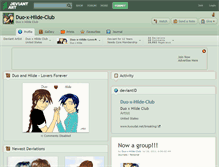 Tablet Screenshot of duo-x-hilde-club.deviantart.com