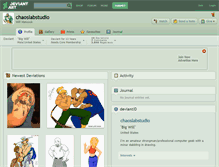 Tablet Screenshot of chaoslabstudio.deviantart.com