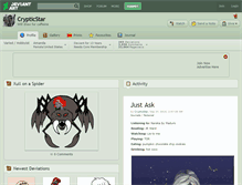 Tablet Screenshot of crypticstar.deviantart.com