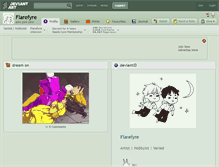 Tablet Screenshot of flarefyre.deviantart.com