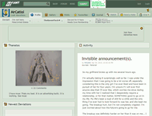 Tablet Screenshot of mrcatlol.deviantart.com