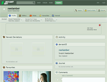 Tablet Screenshot of neelamber.deviantart.com