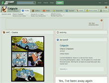 Tablet Screenshot of catgoyle.deviantart.com