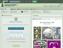 Tablet Screenshot of eaglespartan888.deviantart.com