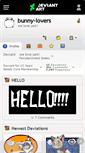 Mobile Screenshot of bunny-lovers.deviantart.com