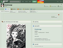 Tablet Screenshot of hiraistrange.deviantart.com