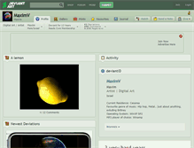 Tablet Screenshot of maximv.deviantart.com