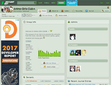 Tablet Screenshot of anime-girls-club.deviantart.com