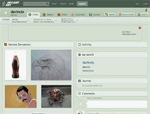 Tablet Screenshot of davincio.deviantart.com