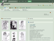 Tablet Screenshot of justiceknz.deviantart.com