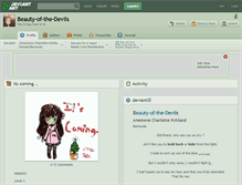 Tablet Screenshot of beauty-of-the-devils.deviantart.com