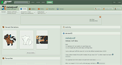 Desktop Screenshot of melodywolf.deviantart.com