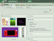 Tablet Screenshot of chemyx.deviantart.com