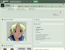 Tablet Screenshot of l1feless.deviantart.com