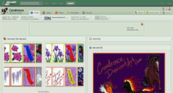 Desktop Screenshot of candrence.deviantart.com