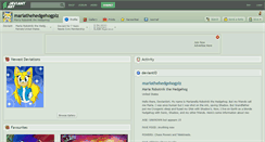 Desktop Screenshot of mariathehedgehogplz.deviantart.com