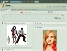 Tablet Screenshot of patylegs.deviantart.com