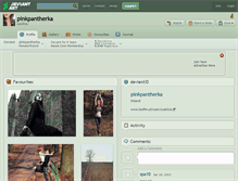Tablet Screenshot of pinkpantherka.deviantart.com
