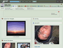 Tablet Screenshot of fatty-666.deviantart.com