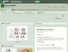 Tablet Screenshot of ghost-lombardi.deviantart.com