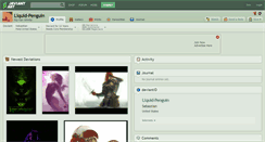 Desktop Screenshot of liquid-penguin.deviantart.com