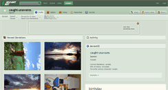 Desktop Screenshot of caught-unawares.deviantart.com