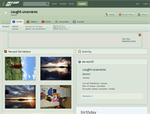 Tablet Screenshot of caught-unawares.deviantart.com