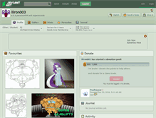 Tablet Screenshot of lilron003.deviantart.com
