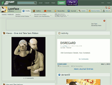 Tablet Screenshot of lyonface.deviantart.com