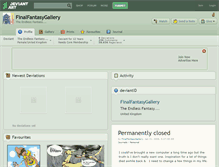 Tablet Screenshot of finalfantasygallery.deviantart.com