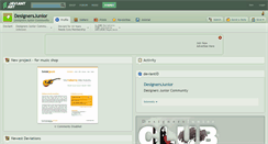 Desktop Screenshot of designersjunior.deviantart.com