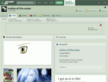 Tablet Screenshot of motion-of-the-ocean.deviantart.com